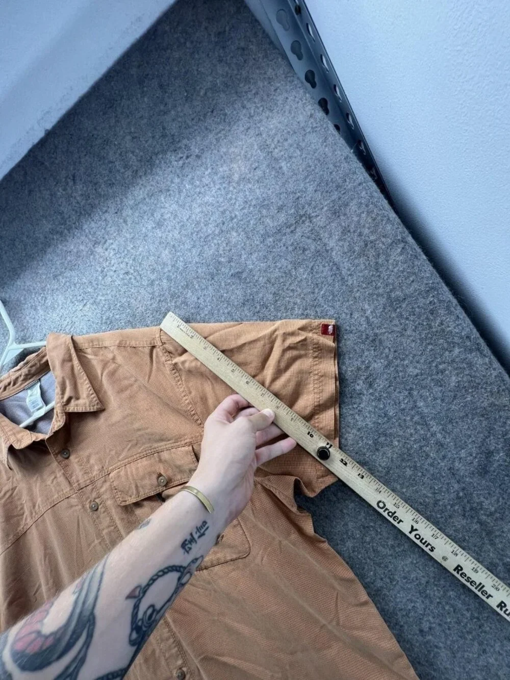 The North Face Shirt Men 2XL Brown Check Short Sleeve Button Up Outdoor Casual